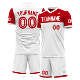 Custom White Soccer Uniform Training Outfit Sportswear